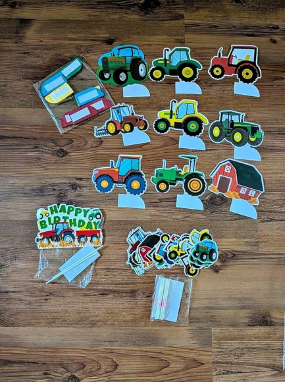 New Tractors And Barn Birthday Party Decorations